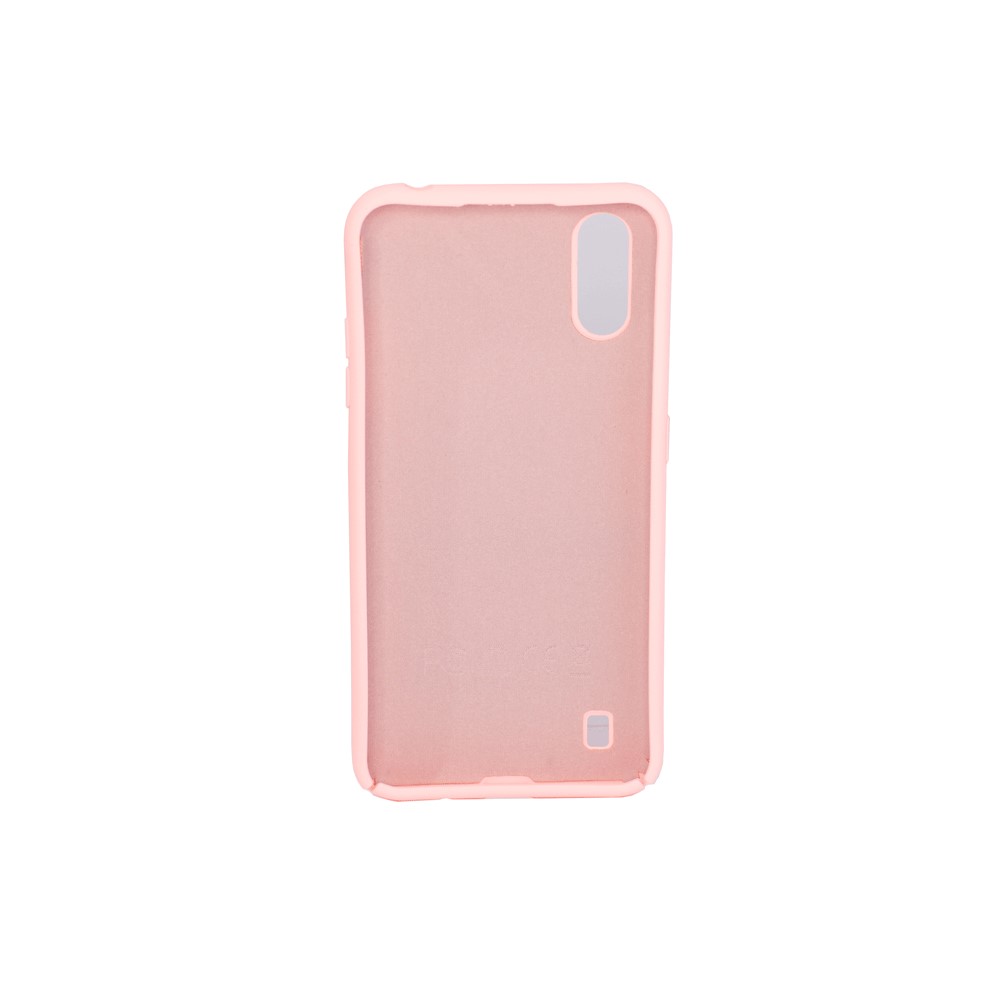 Protectores para celular  para Samsung  A01 Funda de silicona con felpa Rosa